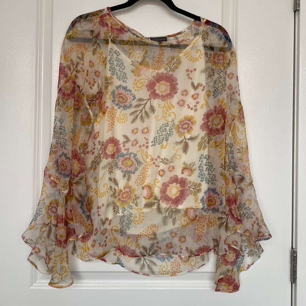 Vince Camuto Floral Blouse